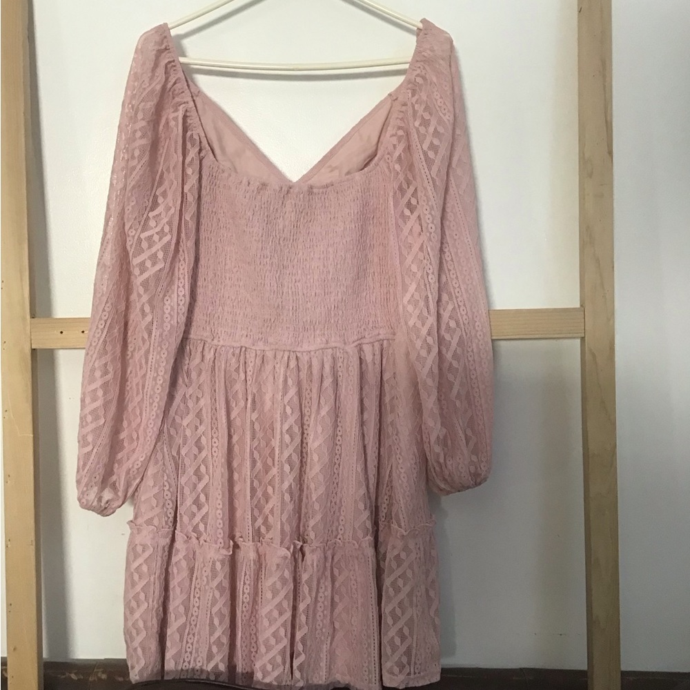 Simplee plus’s women’s pink dress size 1XL NWT - Picture 3 of 3